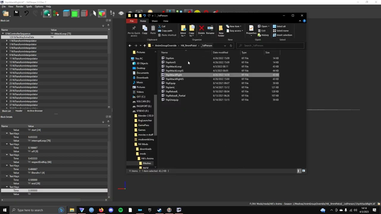 Nifskope Animation Edit Tutorial