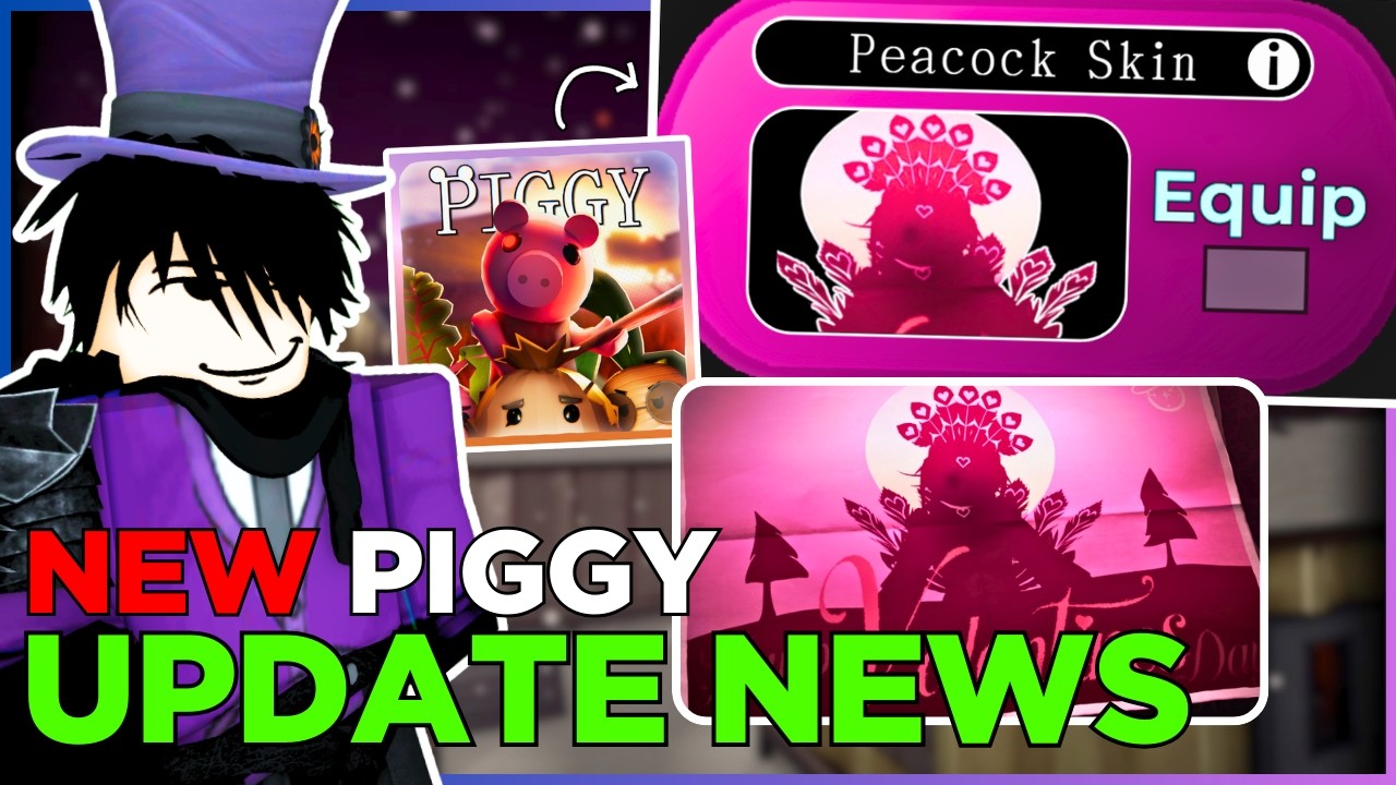 NEW PEACOCK SKIN CONFIRMED IN PIGGY.. + NEXT UPDATE NEWS/INFO + NEW QUEST REWARD? | Piggy News