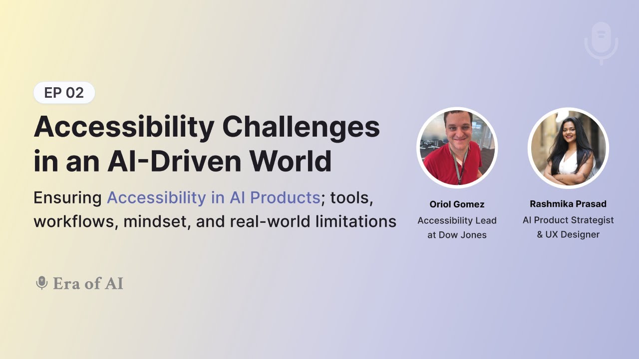 Accessibility Challenges in an AI-Driven World