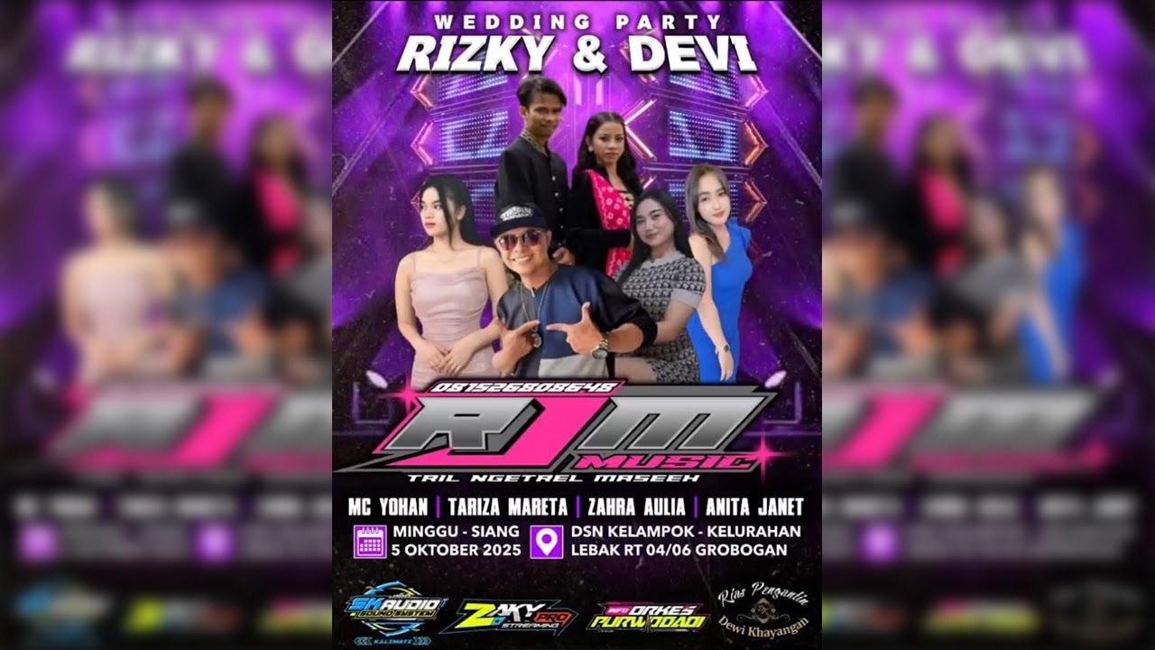🌐#live RJM Music // wedding  RIZKY & DEVI // DEWI KHAYANGAN  // SK AUDIO // Lebak, 05 Oktober 2025🌐