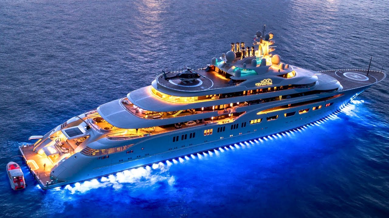 Внутри яхты Dilbar стоимостью 1 миллиард долларов
