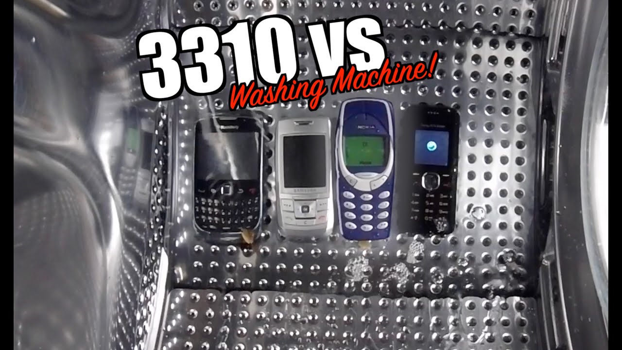 I Put 4 Vintage Mobile Phones in a Washing Machine