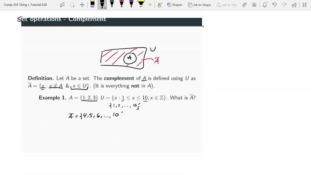 Tutorial 1 - Review of set theory and introduction to languages