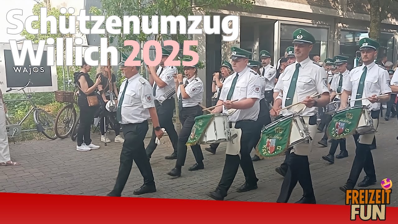 Schützenumzug Willich 2025 – Große Parade | So, 13. Juli 2025 🎺