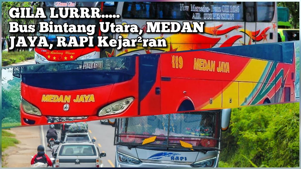 GILAAA!!! HUNTING BUS SUMATRA, BINTANG UTARA, MEDAN JAYA, RAPI MAIN BALAPAN 😬