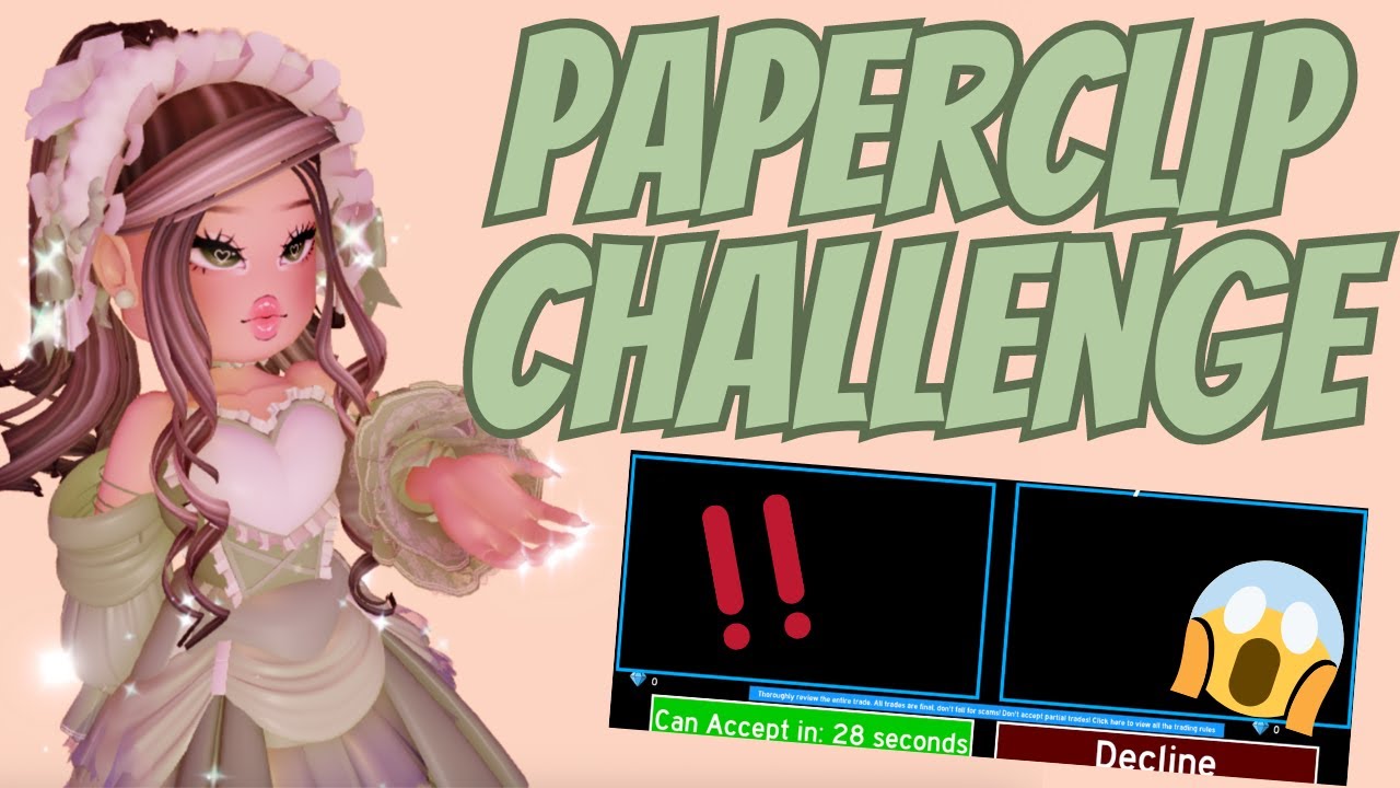 Doing the 📎 PAPERCLIP TRADING CHALLENGE!! 📎 | Roblox Royale High