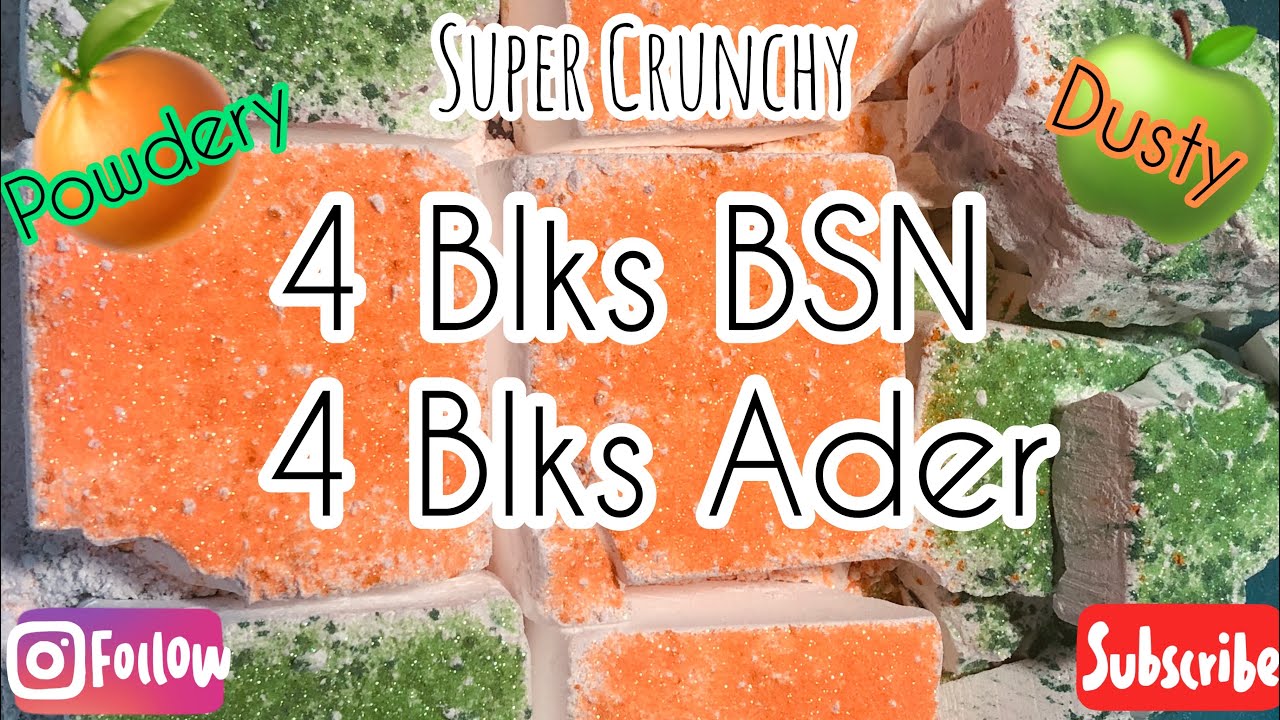 4 Blk BSN 💚 4 Blks Ader 🧡 Super Crunchy Powdery & Dusty Gym Chalk Crush