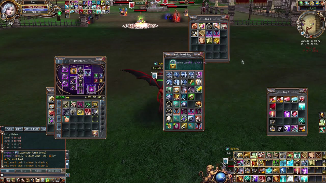 Evento de clan LAST CHAOS CHRONICLES OF IRIS (KILL BOSS Hydrak)