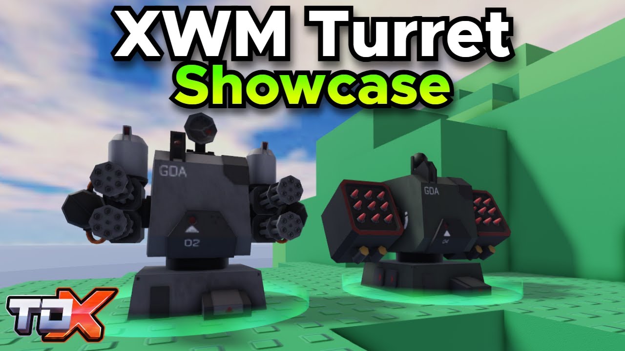 TDX XWM Turret Showcase (Stats + Gameplay) - Tower Defense X Roblox