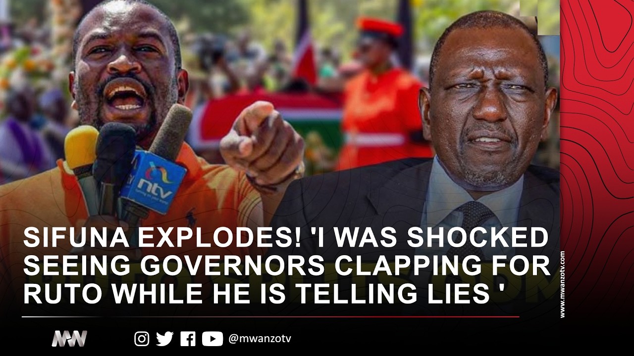 SIFUNA EXPLODES! 'I WAS SHOCKED SEEING GOVERNORS CLAPPING FOR RUTO WHILE HE IS TELLING LIES '
