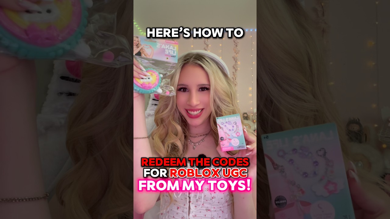 HOW To REDEEM the &ldquo;CODES&rdquo; For ROBLOX UGC From My TOYS&hellip; 🥳