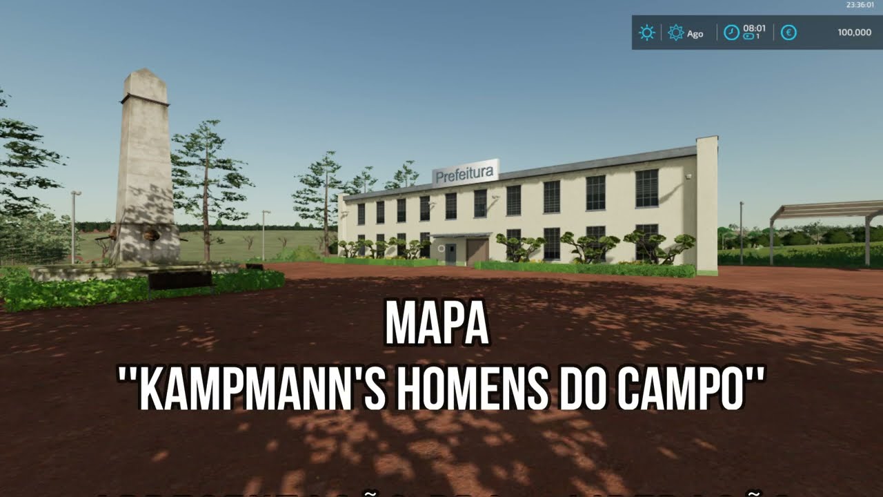 Apresenta&ccedil;&atilde;o PDA + Libera&ccedil;&atilde;o do mapa ''Kampmann's Homens do Campo'' FS22 plataforma PC