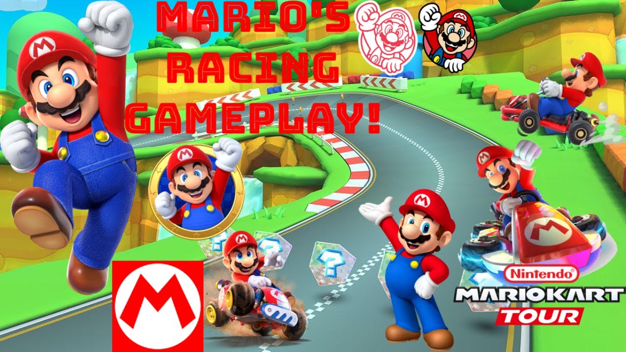 🧢🧍🏻‍♂️👨🏻Mario 🏎🏁Kart 🏁🗼Tour!: 🧢🟥😃👨🏻🧍🏻‍♂️👨🏻‍🔧Mario's Racing Gameplay!