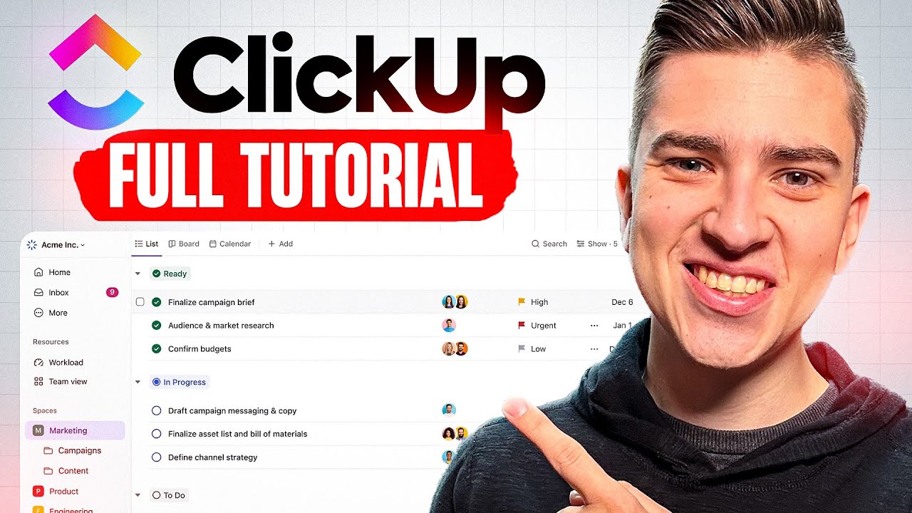 Учебное пособие ClickUp для начинающих 2025 (пошаговое руководство)
