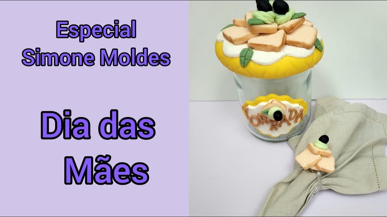 Especial Simone Moldes - Dia das mães - Pote para torradas