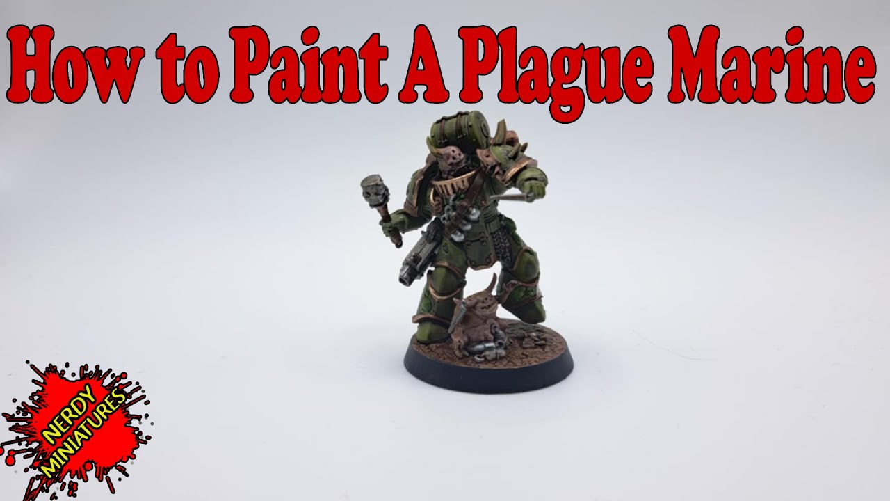 How to Paint A Disgusting Plague Marine! Kill Team Starter Set!
