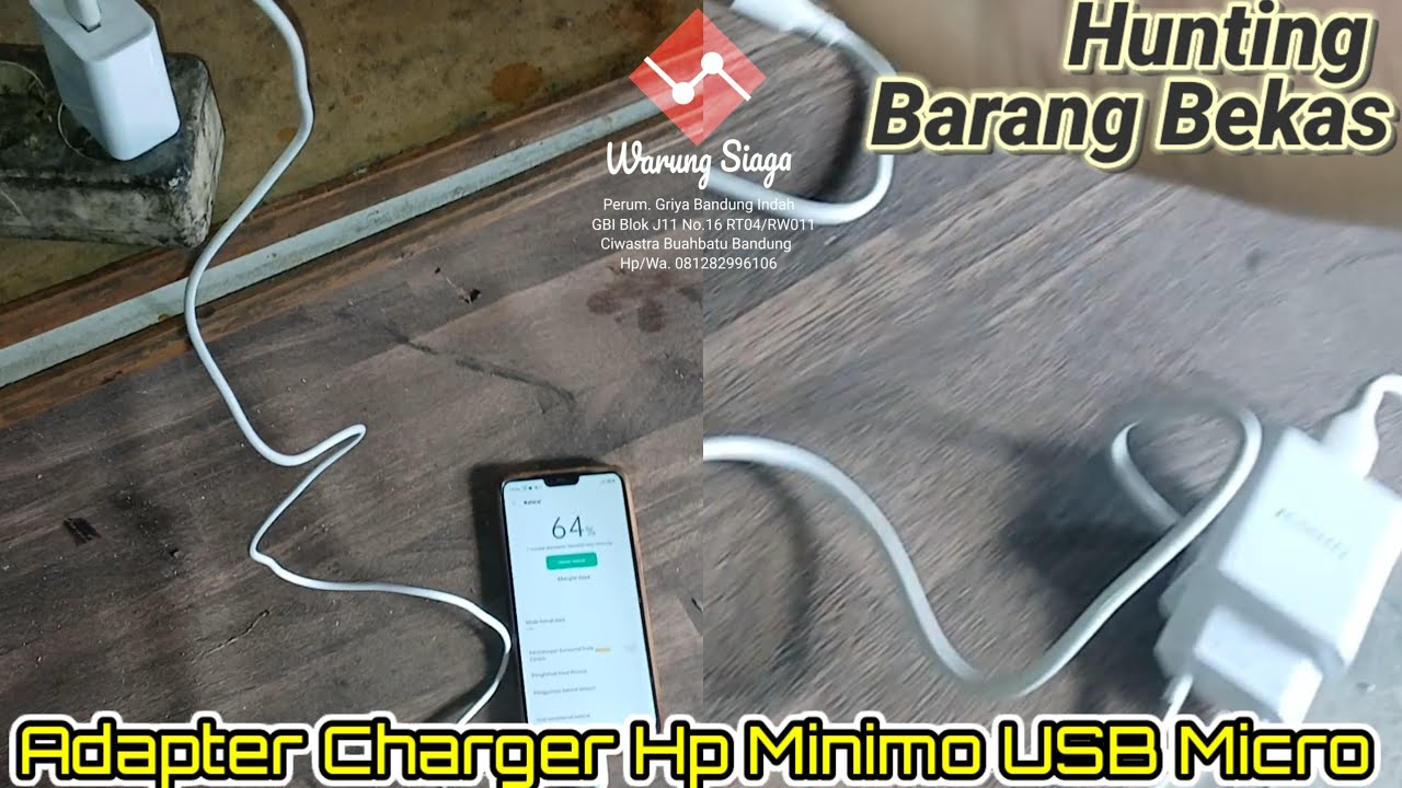 Hunting Barang Bekas Adapter Batok Charger HP Minimo 2.4A USB Micro PCB Sate Harris Simpang Lima