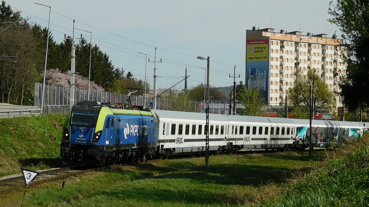 Transport nowych wagon&oacute;w SKPL na testy do Czech! Odjazd z Jasła z Dragonem ET43-024 na czele