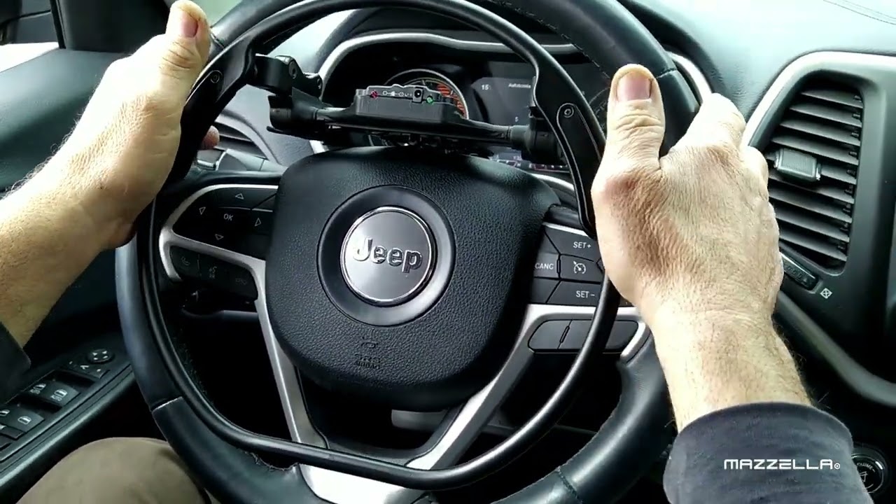 Acceleratore a cerchiello wireless e leva freno a spinta Jeep Cherokee MAZZELLA