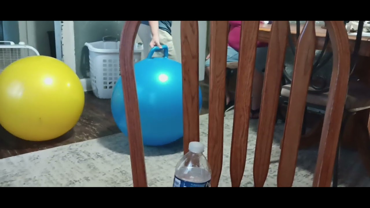 Ryan Bounces On His Hopper Ball 2nd Time