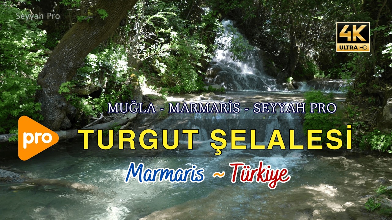 Marmaris'te Görülmesi Gereken Yer: Turgut Şelalesi! Doğayla İç İçe 4K Pro Çekim