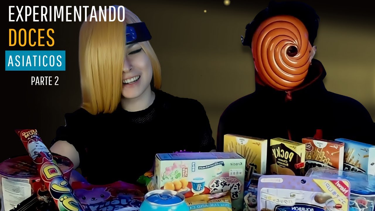 DEIDARA E TOBI EXPERIMENTANDO DOCES ASIATICOS PARTE 2 #anime