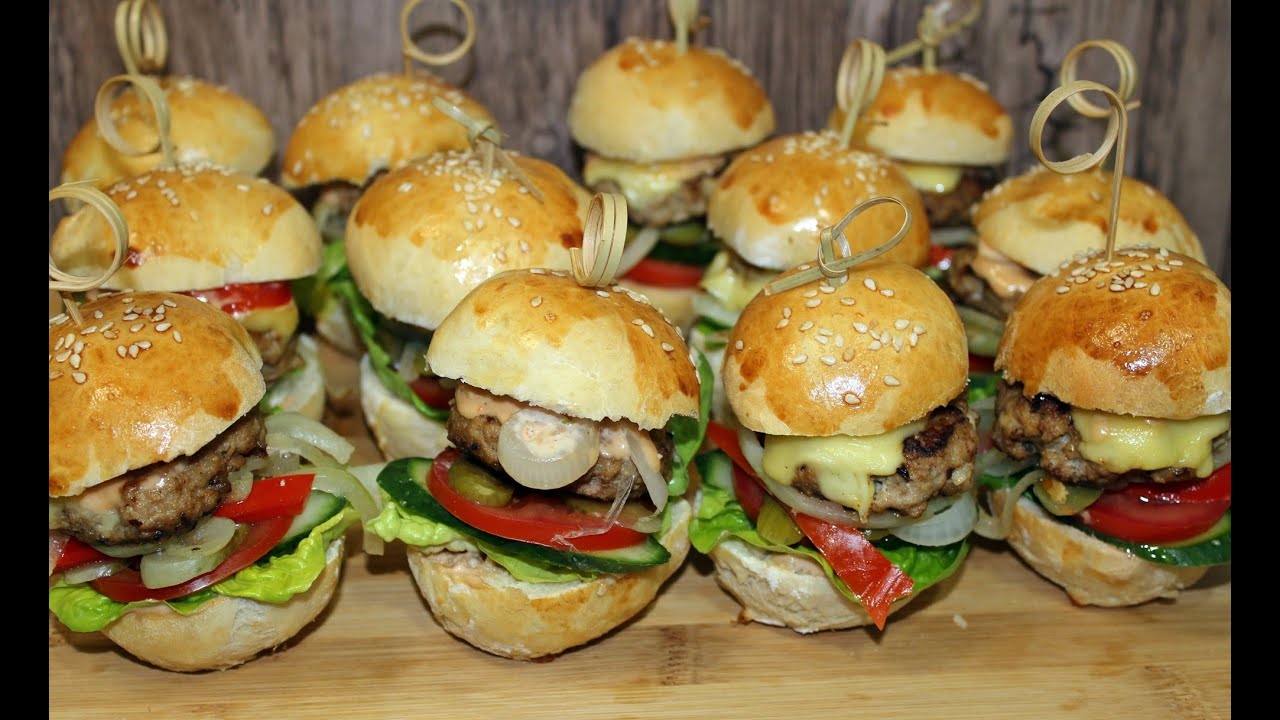 MINI HAMBURGERY  #przekąski #fastfood #hamburger #hamburgueria