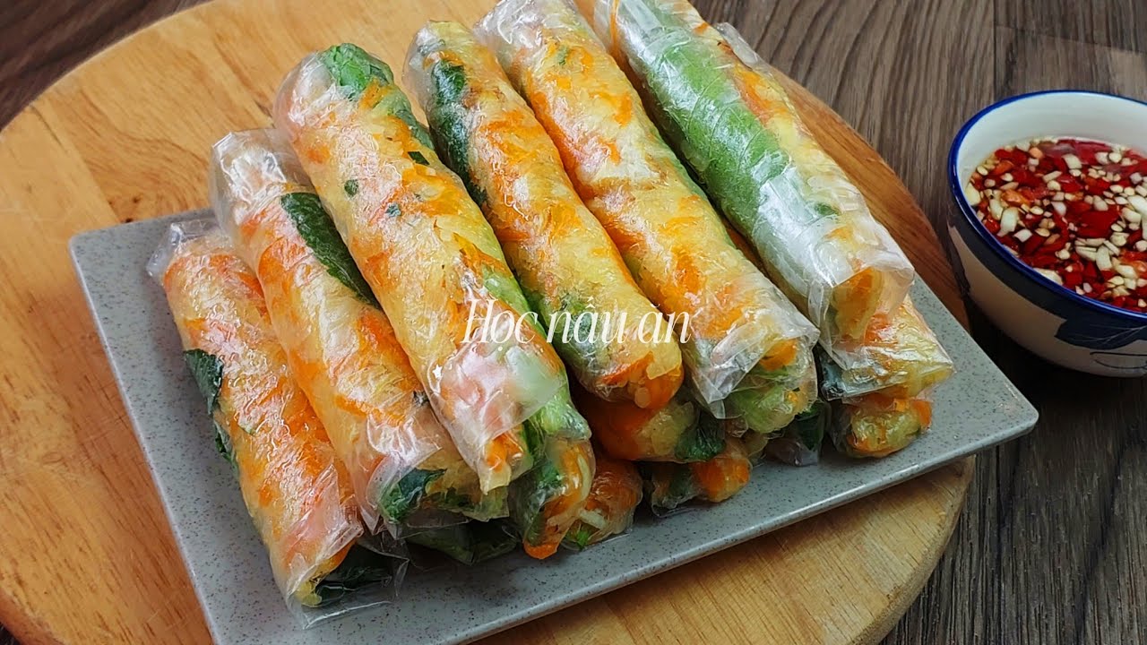 MÓN CHAY_Cách Làm Bì Cuốn Chay Đơn Giản Mà Ngon 