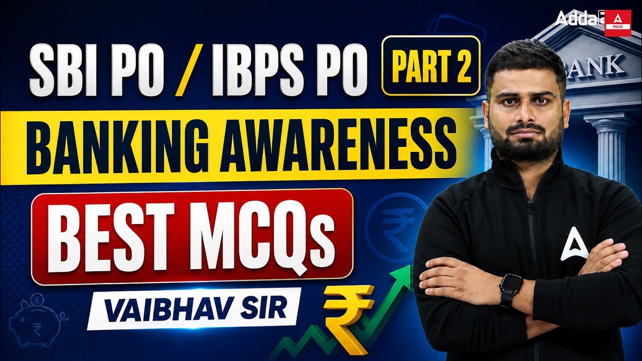 Banking Awareness for SBI PO & IBPS PO 2026 | Top MCQs | By Vaibhav shrivastava