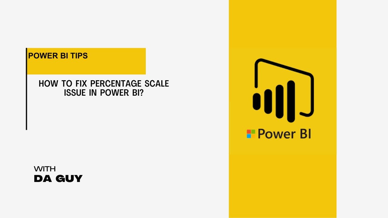 How To Fix Percentage Scale Issue in Power BI? || Tricky Question