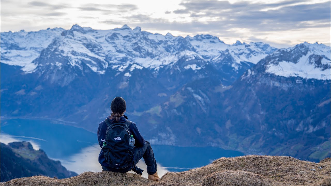 Hiking Stoos Ridge, Switzerland