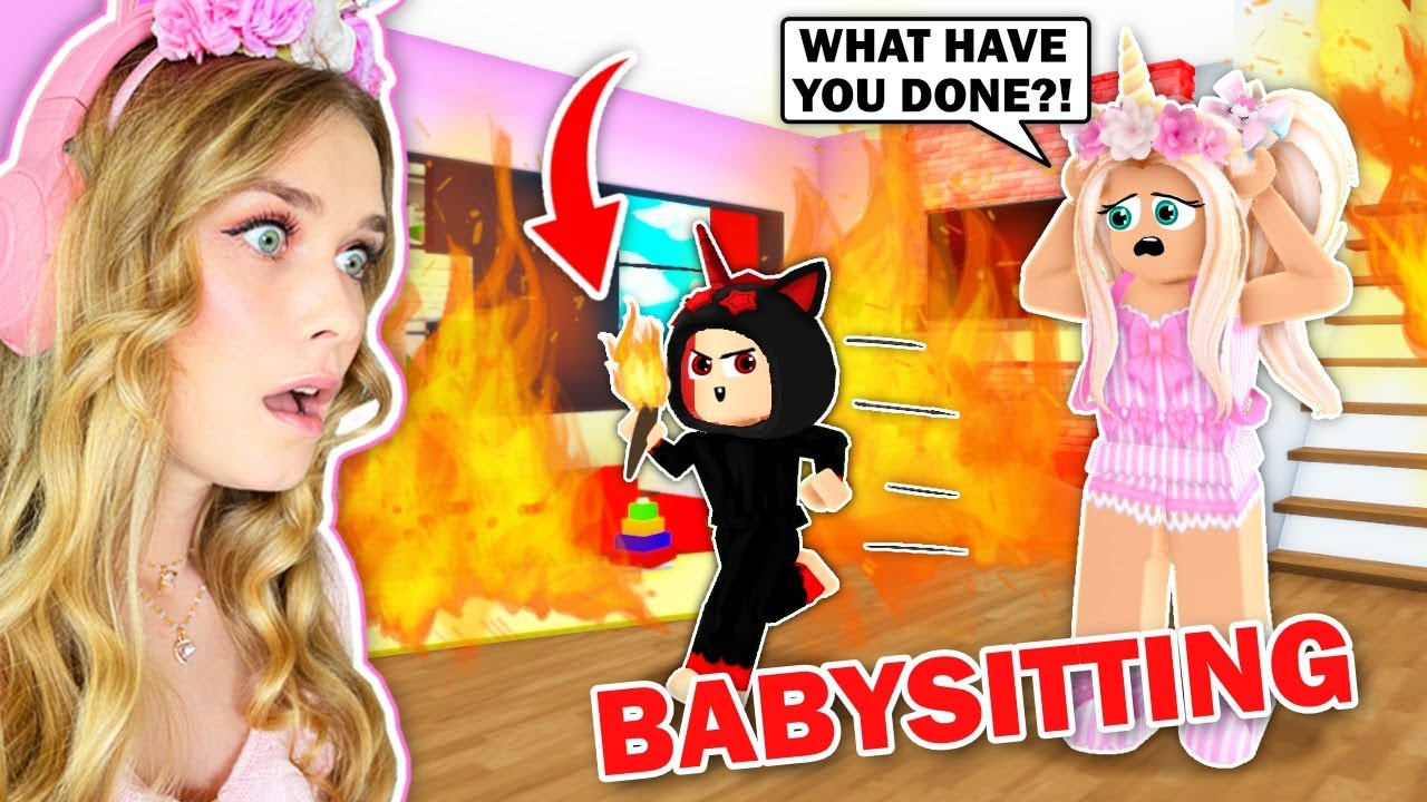 I BABYSAT My BEST FRIENDS CHILD And He Set The HOUSE ON FIRE In Brookhaven! (Roblox)