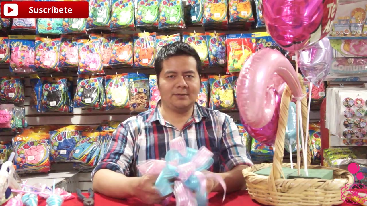 Arreglo en canasta San valentin/ Globos y dulces 14 de febrero