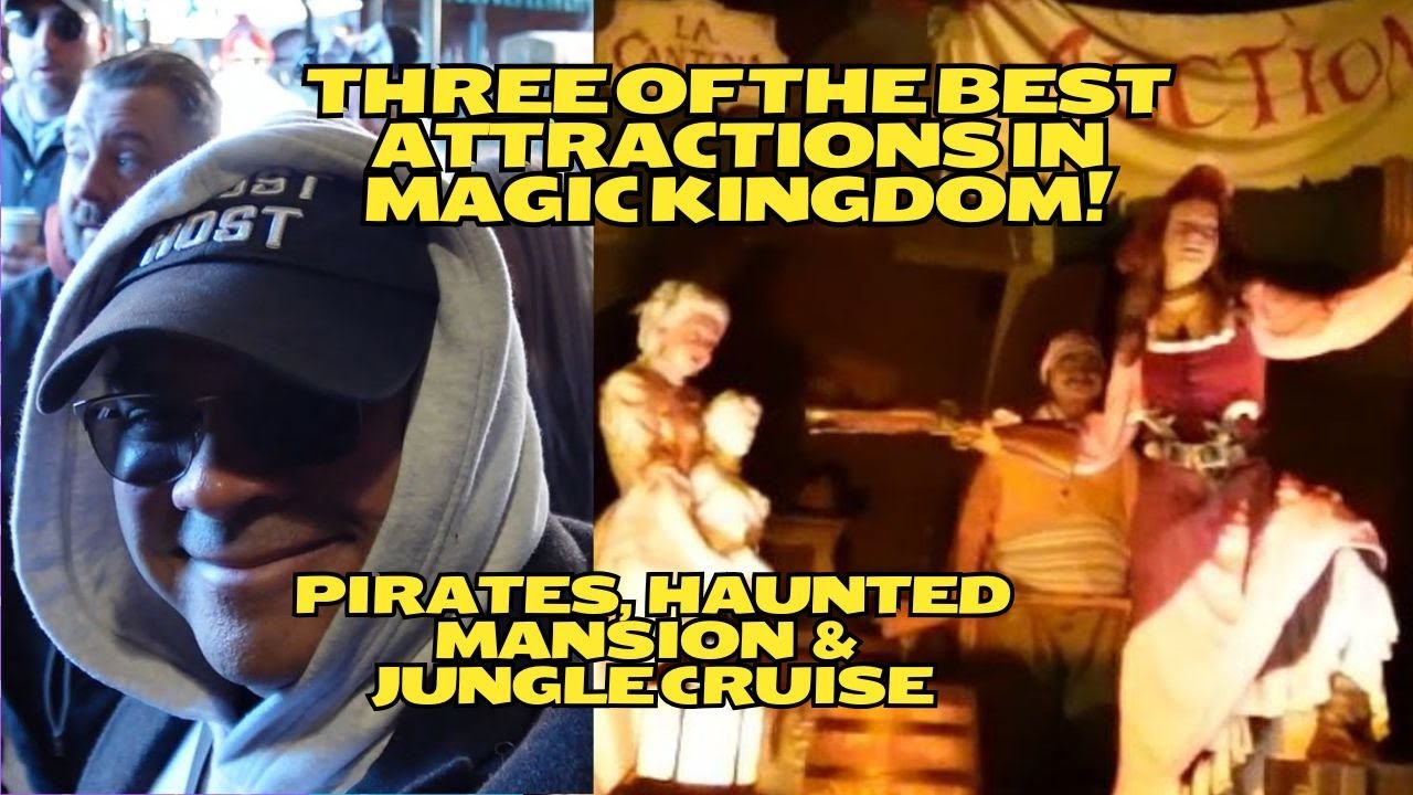 Лучшие классические аттракционы Magic Kingdom! Пираты, Дом с привидениями и Круиз по джунглям!