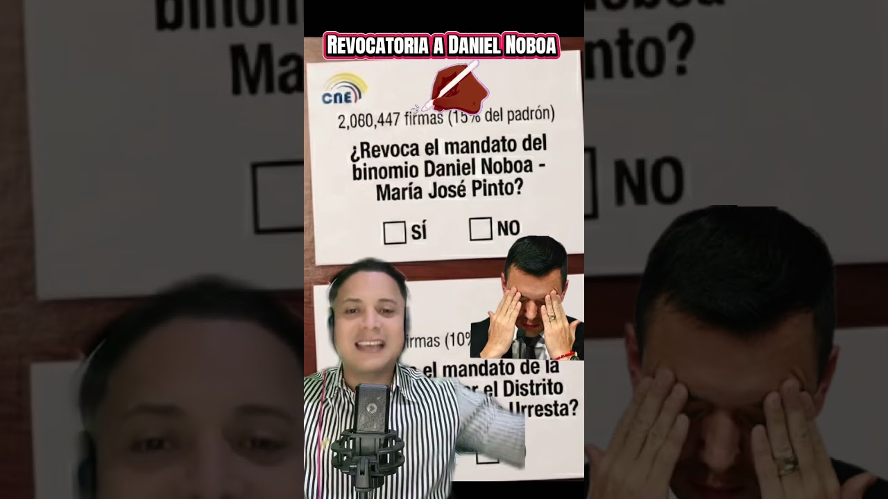 Revocatoria para Daniel Noboa 