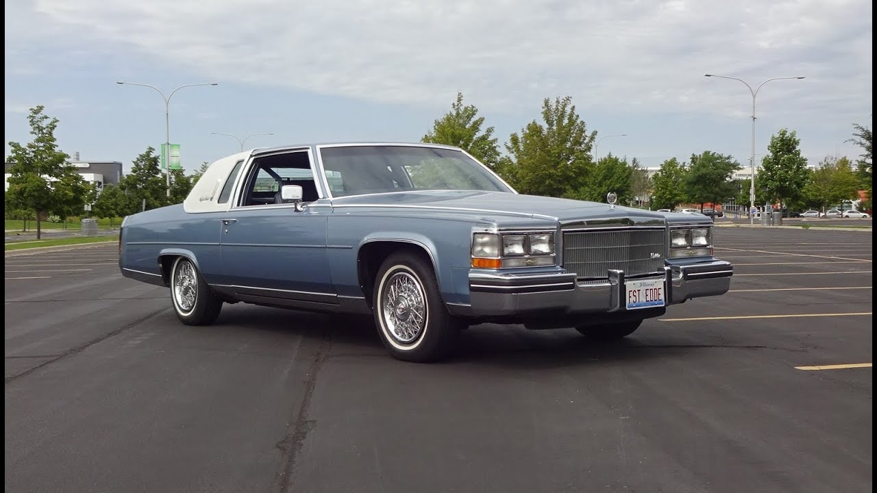 1985 Cadillac Fleetwood Brougham Coupe in Blue & Engine Sound on My Car Story with Lou Costabile