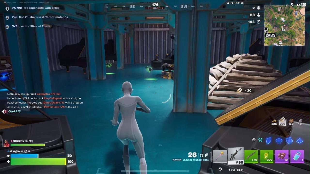 Fortnite big back clarp ate all the fish🤣