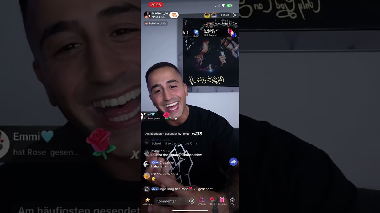 NADIEM WAR LIVE UND NIMMT LEUTE AUF BASE CHAT HOPS MIT FRAUEN STIMME 😂