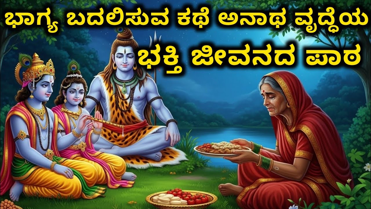 ಭಾಗ್ಯ ಬದಲಿಸುವ ಕಥೆ ಅನಾಥ ವೃದ್ಧೆಯ ಭಕ್ತಿ ಜೀವನದ ಪಾಠ | Kannada story | motivational story kannada