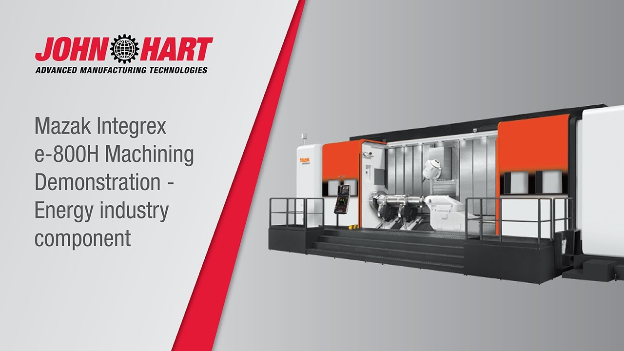 Mazak Integrex e-800H machining demonstration