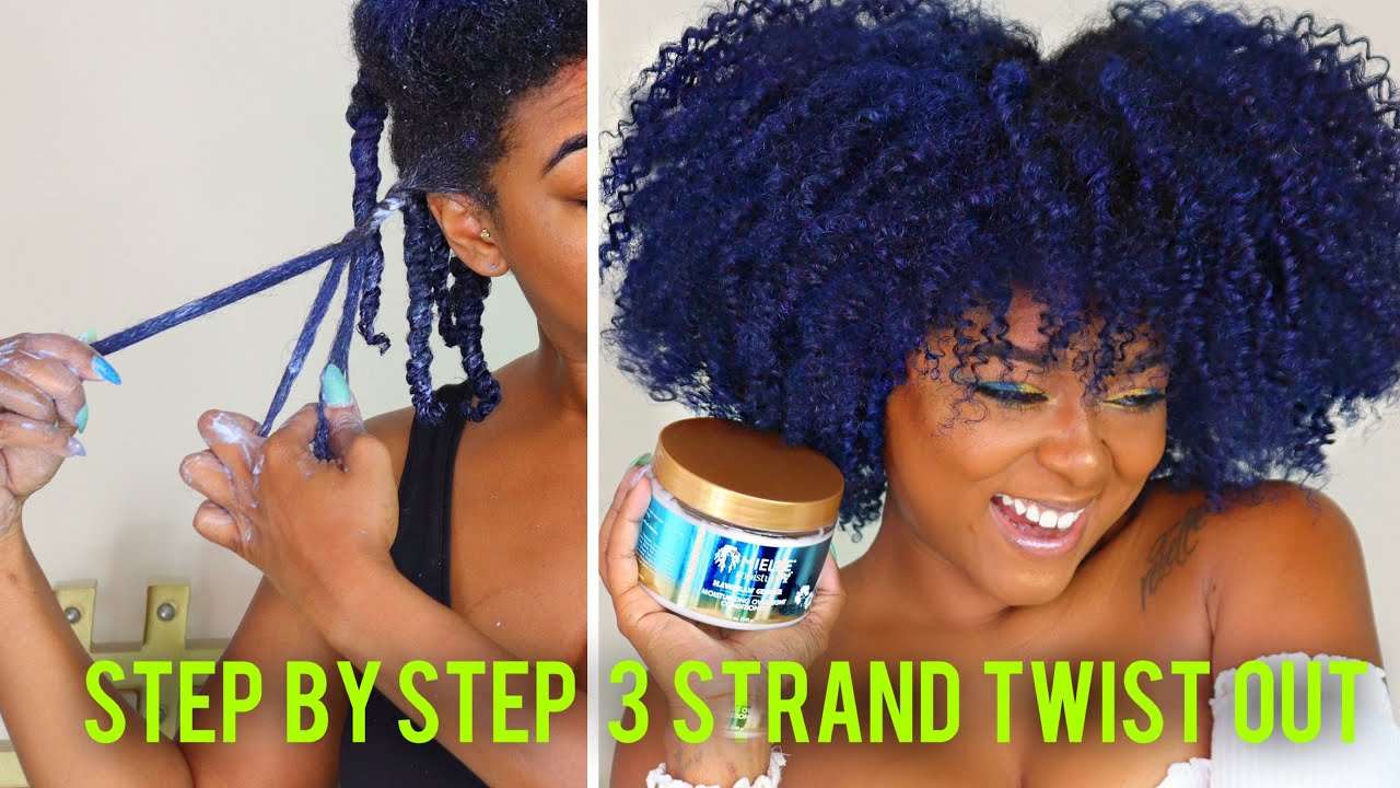 How To Three Strand Twist Natural Hair + *NEW* Mielle Hawaiian Ginger Moisture Rx Review