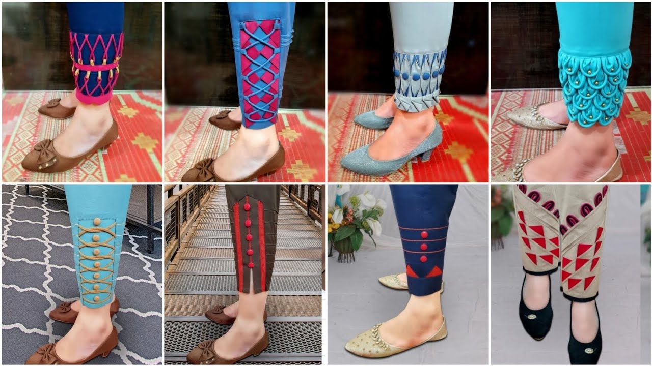 100+ trouser designing ideas 2024 shalwar design eid special trouser capri shalwar design ideas 2024