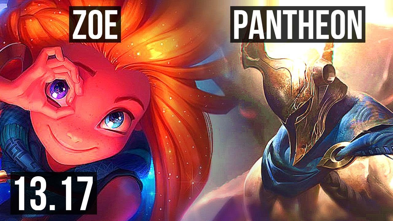 ZOE vs PANTHEON (MID) | 7/0/7, 65% winrate, Godlike | EUW Master | 13.17
