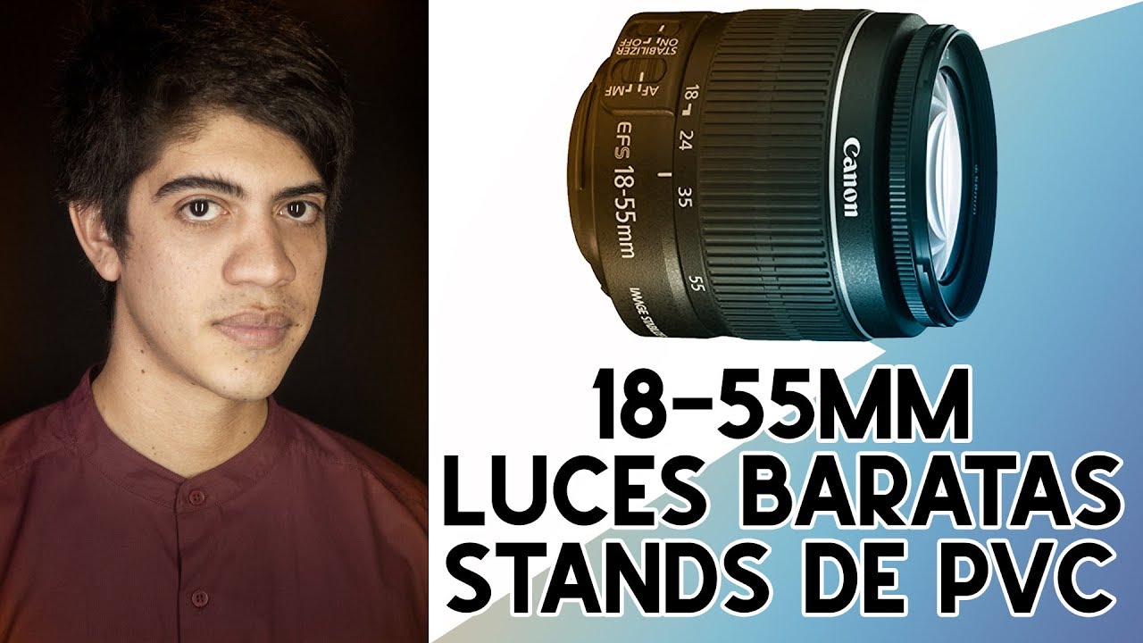 SESIÓN DE FOTOS PROFESIONAL CON 18-55mm 😱EN ESTUDIO CON LUCES BARATAS Y TRIPODE DE PVC!!