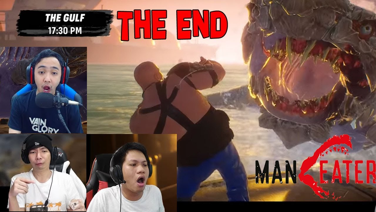 Reaction Gamers Menyelesaikan Game (Maneater) THE END - MiawAug, ACI GameSpot, PlayWithRega