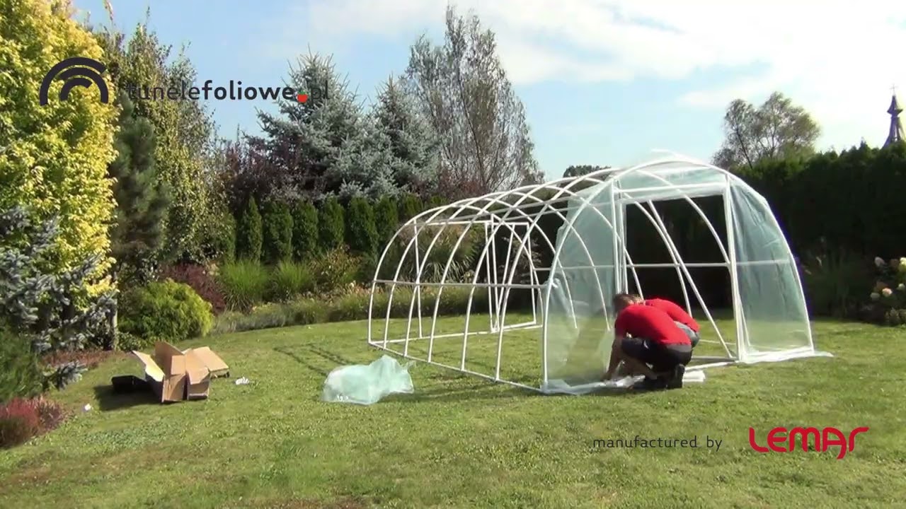 Nowy Tunel Foliowy Ogrodowy LEMAR Aw6 6x3x2,1 m – Ulepszony Model! Montaż Krok po Kroku 🌱