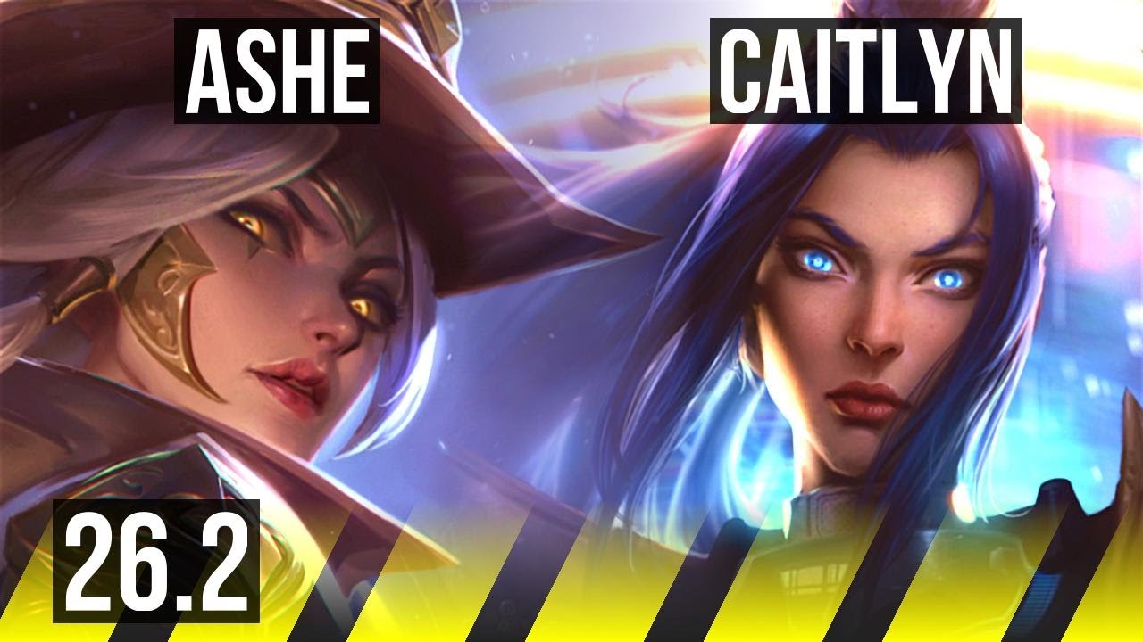 ASHE & Nami vs CAITLYN & Lux (ADC) | Good KDA: 8/1/11 | EUW Diamond | 26.2