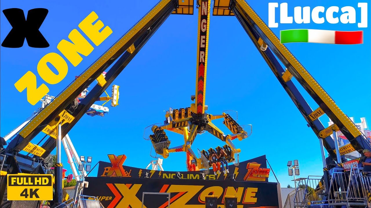 Settembre Lucchese X ZONE 🇮🇹 Lunapark | Giostre 2022 [4K] Toscana
