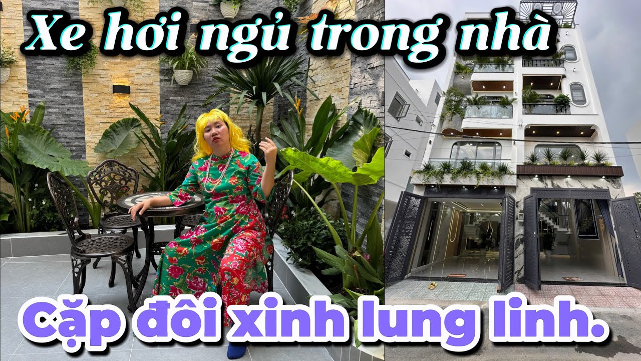 Cặp đôi xinh lung linh , xe hơi ngủ trong nhà thoải mái 