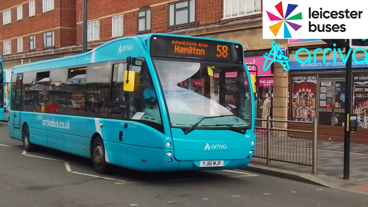 FULL ROUTE JOURNEY - Arriva Midlands Route 58 - Leicester to Hamilton Tesco l 8034 BN25 DAA